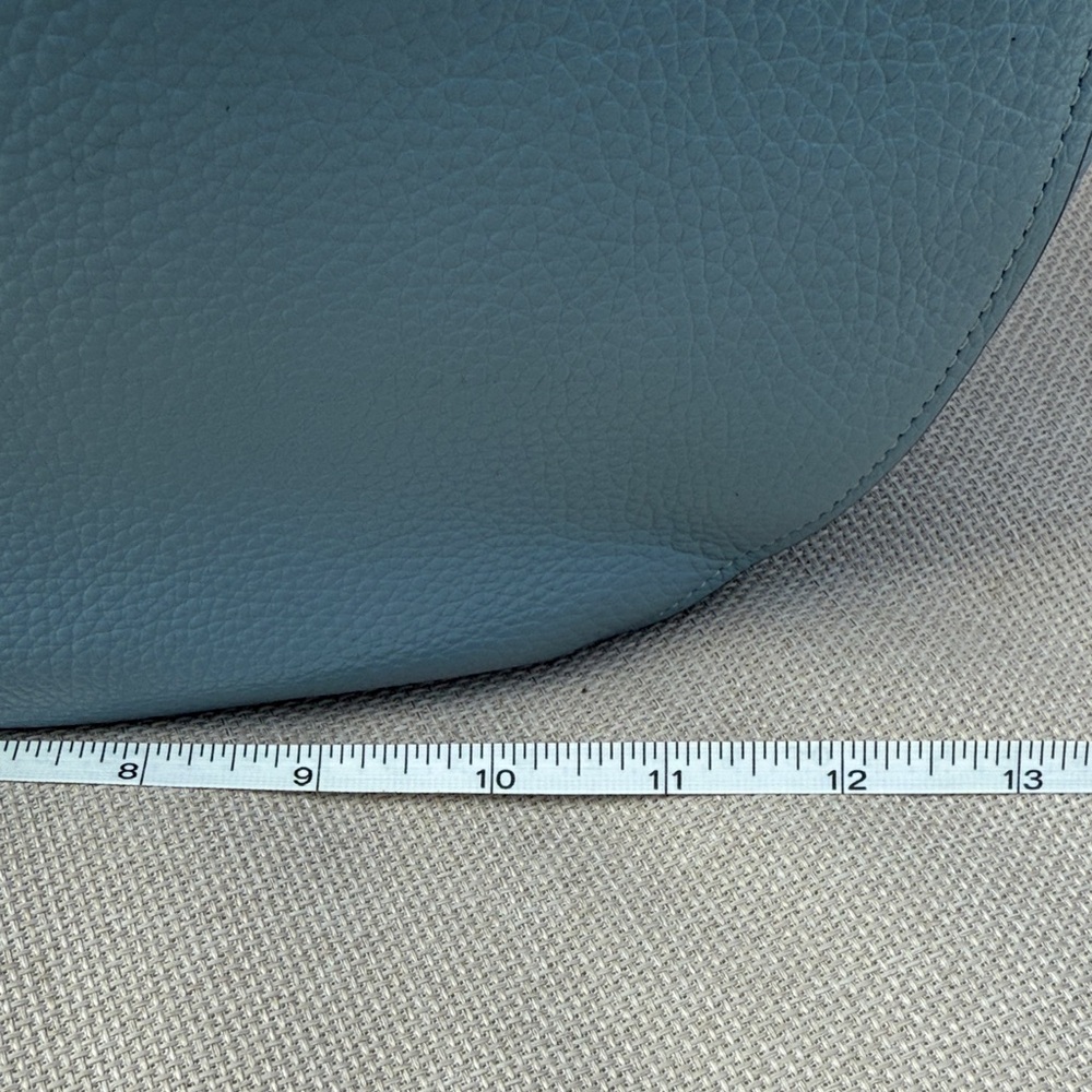 Coach Sky Blue Leather Shoulder Bag - Picture 15 of 16
